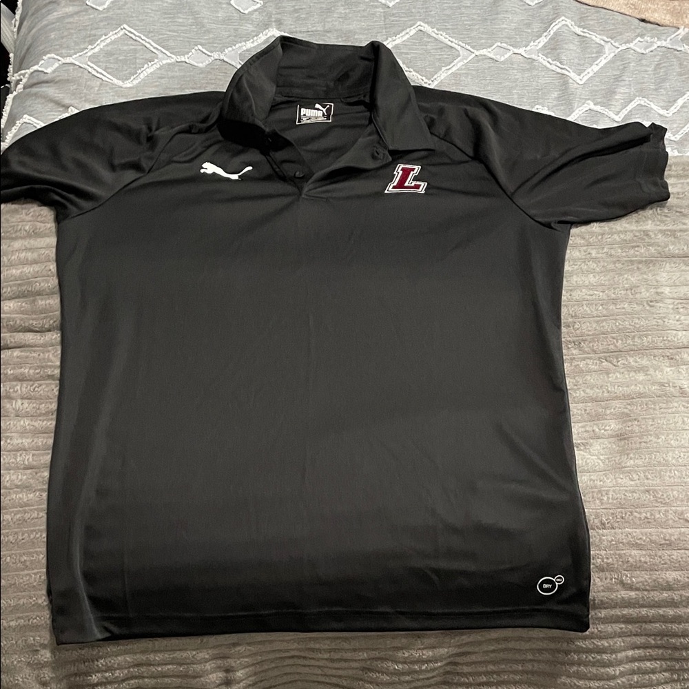 Puma Lafayette College Men's Polo Shirt in Sleek Black
